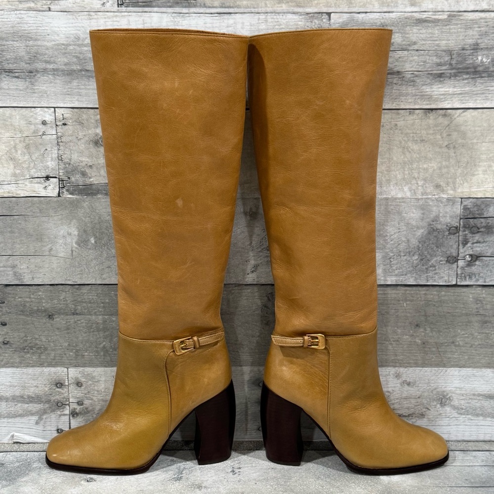 TORY BURCH Banana Heel Boot - Butterscotch - Size - 6 - Picture 6 of 16